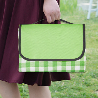 Thảm picnic Suncojia, thảm chống ẩm, kiểu sọc xanh trắng, thảm bãi biển, kích thước 2×1.5 mét