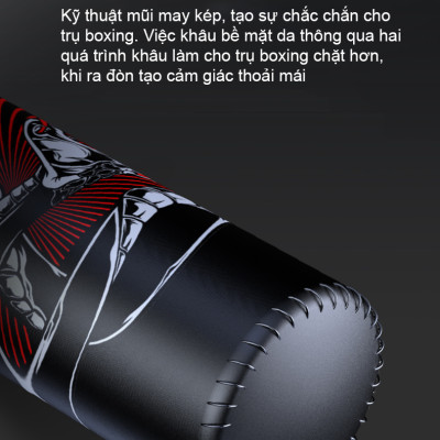 Trụ Đấm Bốc,Trụ Boxing 8725 Kết Cấu Da PU 4 Lớp Siêu Bền Cao Cấp Đại Nam Sport + Găng Đấm Bốc
