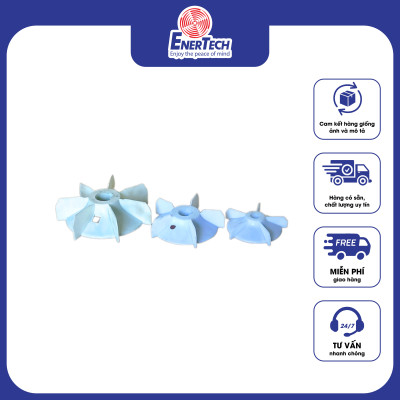 Cánh quạt nhựa cho motor công nghiệp framesize 90 - 355, cánh quạt nhựa động cơ điện