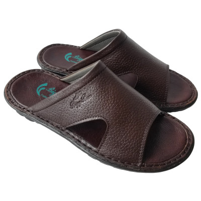 Dép Nam Quai Ngang BIGGBEN Da Bò Thật DN355