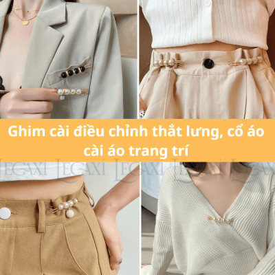 Ghim Cài Điều Chỉnh, Cố Định Quần Áo, Thắt Lưng, Thu Hẹp Eo, Chống Hở Cổ Áo ,Trang Trí Tạo Kiểu