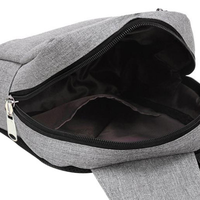 Túi Đeo Chéo Praza DCTK095 (23 x 17 cm) - Xám