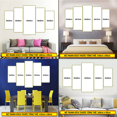 Tranh treo tường trang trí phòng khách, phòng ngủ, phòng ăn:4419L15F