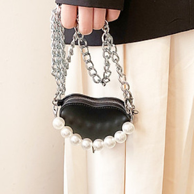 Dây đeo túi xách phối ngọc trai to nổi bật dây thay thế đeo túi ví nữ phụ kiện túi xách