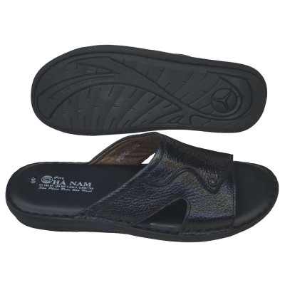 Dép Nam Quai Ngang Da Bò Thật TiTi ĐÔ Cao Cấp DN222d