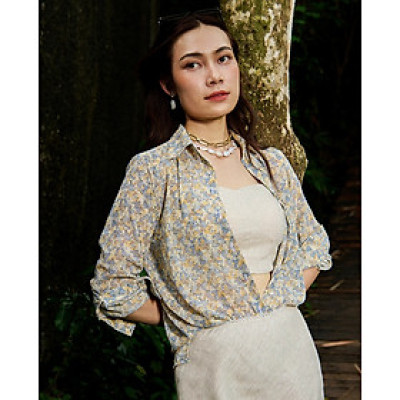 Áo Sơ Mi Hoa Lệ Mạn TOP171 thời trang thiết kế Hity