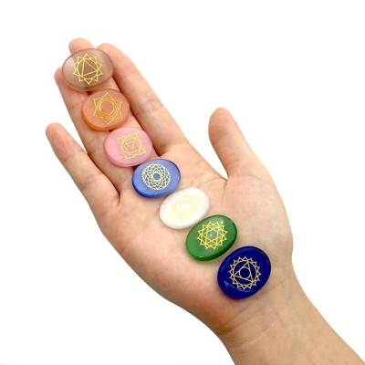 Bộ đá 7 luân xa chakra mang năng lượng tốt