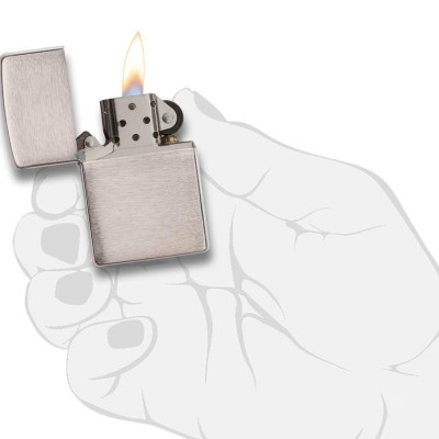 Bật Lửa Zippo Armor Brushed Chrome 162