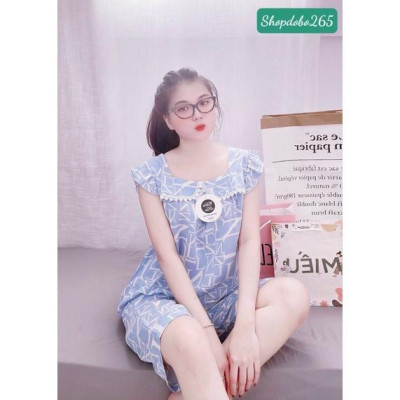 Đồ bộ nữ,đồ ngủ mặc lửng vải lụa mango BL 14 họa tiết chữ dễ thương size 47-60kg.