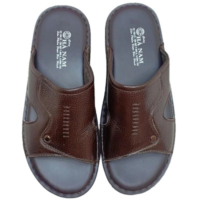 Dép Nam Quai Ngang Da Bò Thật TiTi ĐÔ Cao Cấp DN244d