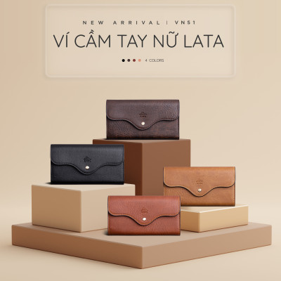 Ví Lata ( Thời trang nữ kiểu cầm tay dáng dài - Ví da VN51 )