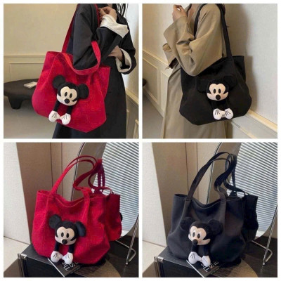 Túi Đeo Vai Mickey Blazetec Kawaii - Túi Xách Búp Bê Hoạt Hình Mềm Mại, Màu Đen - HÀNG CHÍNH HÃNG MINIIN