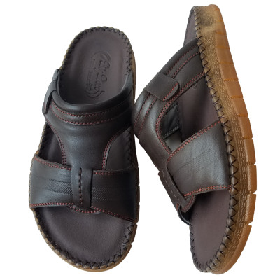 Dép Nam Quai Ngang Đế Doctor BIGGBEN Da Bò Thật DN337