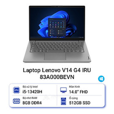 Laptop Lenovo V14 Gen 4 IRU 83A000BEVN i5-13420H | 8GB | 512GB | 14