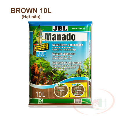 Nền JBL Manado Dark, Brown bao 3L, 5L, 10L đất trồng bể thủy sinh cá tép