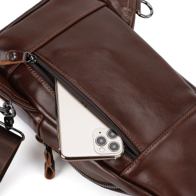 Túi đeo chéo nam DA BÒ THẬT – BEE GEE DCN9356