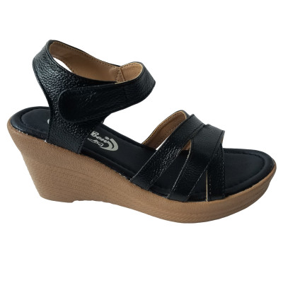 Giày Đế Xuồng Nữ BIGGBEN Da Bò Thật Cao 7 Phân SDX68