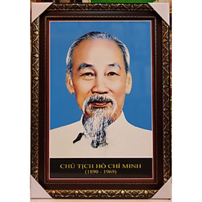 TRANH IN DẦU - CHÂN DUNG BÁC HỒ KÍNH YÊU