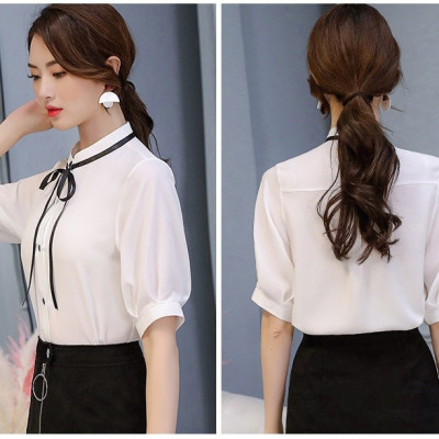 Sơ mi nữ cổ trụ xinh xắn Haint Boutique sm45