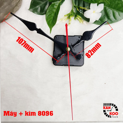 Máy đồng hồ treo tường  (KIM TRÔI)- Silent Quartz hiệu 6168s trục đồng dài 15mm (cốt cao 22mm) bảo hành 12 tháng