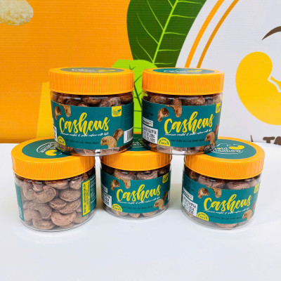 Hạt Điều Vỏ Lụa Rang Muối Hộp 250gr