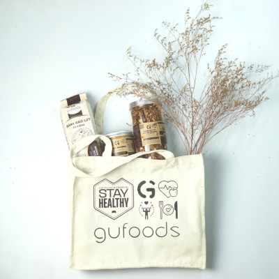 Túi vải canvas GUfoods - Kích thước 36x30x14cm
