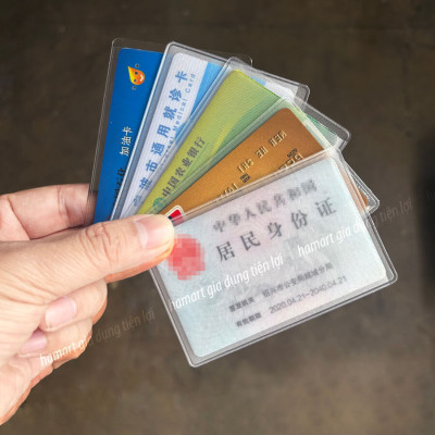 SET 2 Vỏ Bọc Thẻ Căn Cước Công Dân PVC Bán Trong Suốt Đựng CCCD Bằng Lái Xe Thẻ Ngân Hàng Card ATM