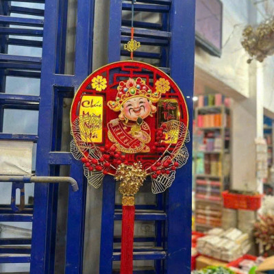 Dải Treo Thần Tài Lắc Đầu Gọi Tài Lộc, Liễng Thần Tài Tết Cầu May Mắn, .Đồ Trang Trí Tết Nhiều - Hàng Loại 1.  CHính Hãng MINIIN