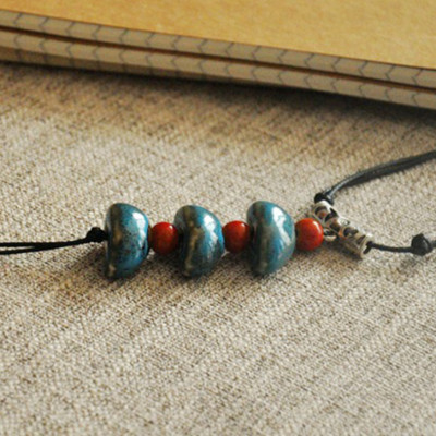 Vòng cổ chất liệu gốm dân tộc dễ thương VGOM42