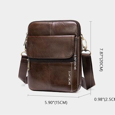 Túi đeo chéo nhỏ MARRANT – BHM7350 Túi ipad mini. Da bò thật, không bong nổ. Đơn giản,, gọn nhẹ.