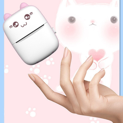 Máy in nhãn nhiệt cầm tay Mini Máy in bỏ túi Bluetooth không dây Android IOS Điện thoại Máy in ảnh Máy tạo nhãn - Hàng Nhập Khẩu