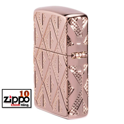 Bật lửa ZIPPO 49702 Armor Geometric Diamond Pattern Design - Chính hãng 100%