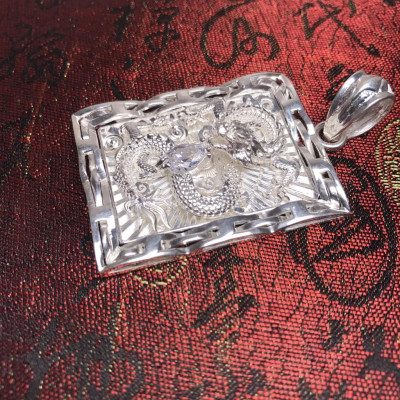 Mặt dây chuyền bạc cao cấp hình rồng MS69