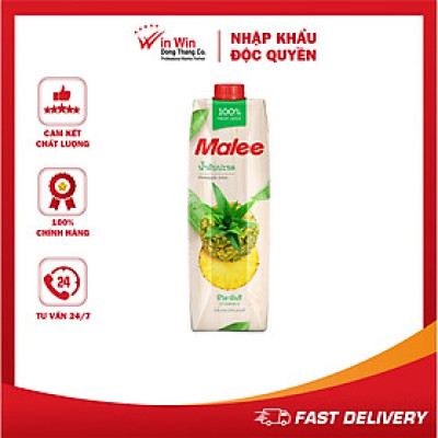 Nước Ép Dứa Malee 1L - Nhập Khẩu Thái Lan | Malee 100% Pineapple Juice 1L
