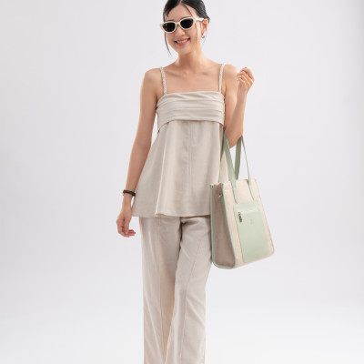 Túi Yuumy ( Thời trang nữ cói phối màu tote - Túi xách da Seasand YTX47 )