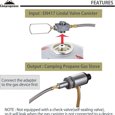 Phụ kiện dây nối dài bình gas mini Campingmoon Z29-30