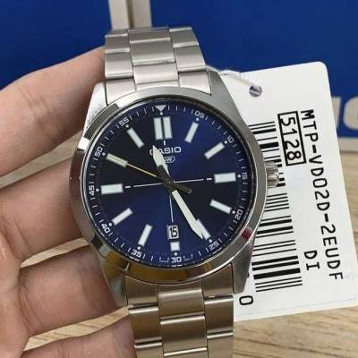 Đồng Hồ Nam Casio MTP-VD02D-2EUDF -Quart-Dây Kim Loại