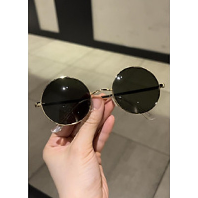 Kính mát thầy bói mắt tròn xoe cao cấp + tặng kèm hộp đựng khăn lau