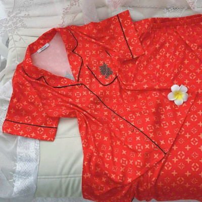 Bộ Đồ Ngủ Quảng Châu Cao Cấp Tay Ngắn Quần Dài Hoạ Tiết Dễ Thương