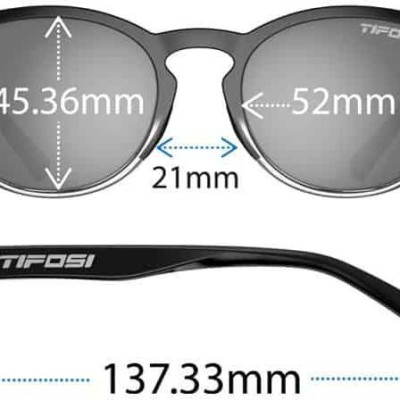 Kính mát thể thao Unisex Tifosi Svago - Gọng Onyx Fade, Tròng Smoke