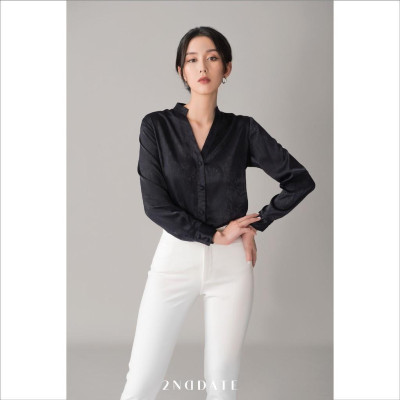 Áo sơ mi lụa nữ kiểu TOP018W