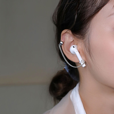 1 Đôi khuyên tai đeo tai nghe airpod phụ kiện đeo tai nghe không dây bluetooth chống rơi rớt thất lạc kẹp vành trên cá tính