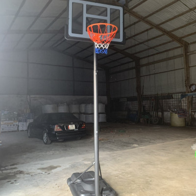 Trụ bóng rổ S021A (không có tay quay tăng chỉnh), trụ bóng rổ điều chỉnh từ 230 đến 305 cm, an toàn phù hợp cho người lớn và trẻ em