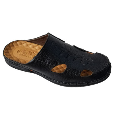 Dép bít mũi nam da bò thật BIGGBEN cao cấp SB108