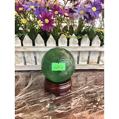 Quả cầu phong thủy đá thạch anh xanh - Đường kính 6cm; 6,1cm; 6,3cm; 6,4cm và 6,5cm