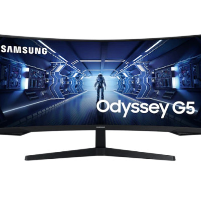 Màn Hình Cong Gaming Samsung LC34G55TWWEXXV ( 34 Inch WQHD VA (3,440 x 1,440) 165Hz / 1ms / DP 1.4 / HDMI / Jack Audio 3.5 / Freesync ) - Hàng Chính Hãng