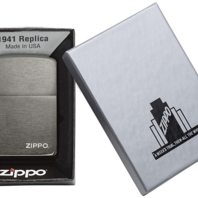 Bật Lửa Zippo Replica 1941 Black Ice with Logo 24485