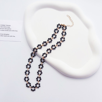 Dây chuyền vòng cổ mix hoa hạt ngọc trai nhỏ xinh đẹp choker ngọc trai sang chảnh sexy nữ tính