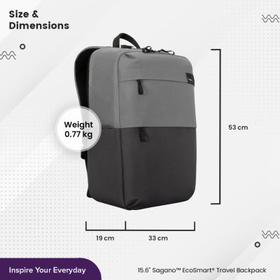 Balo laptop Targus 15.6" TBB634 bộ sưu tập Sagano EcoSmart- Hàng Chính Hãng