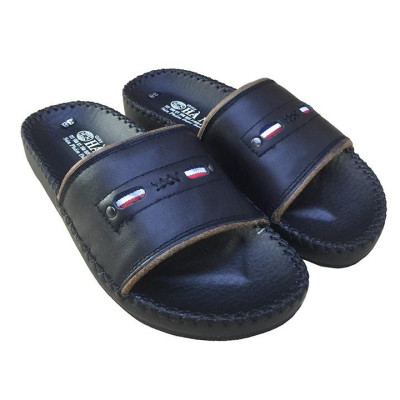 Dép Nam Quai Ngang Da Bò Thật TiTi ĐÔ Cao Cấp DN266d